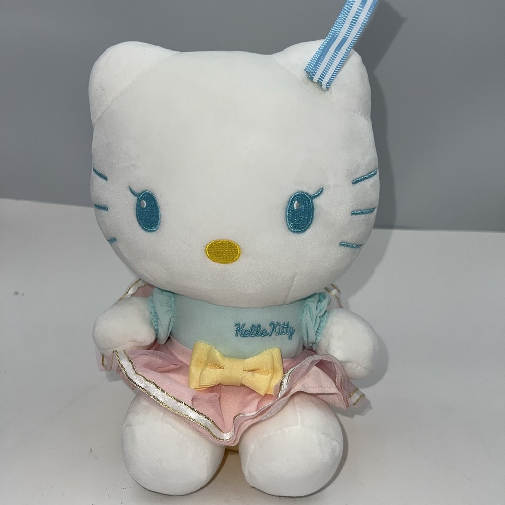 HELLO KITTY Kawaii Kitty Cat Cosplay Fluffy Plush 8 Inch‎ Mid Size